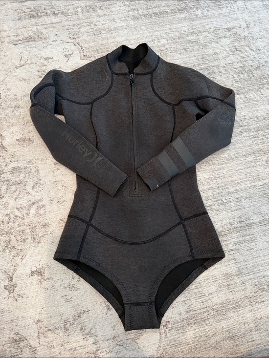 Hurley Other - Hurley Women's Dark Gray Long-Sleeve Neoprene Spring Suit 2/2mm One-Piece
